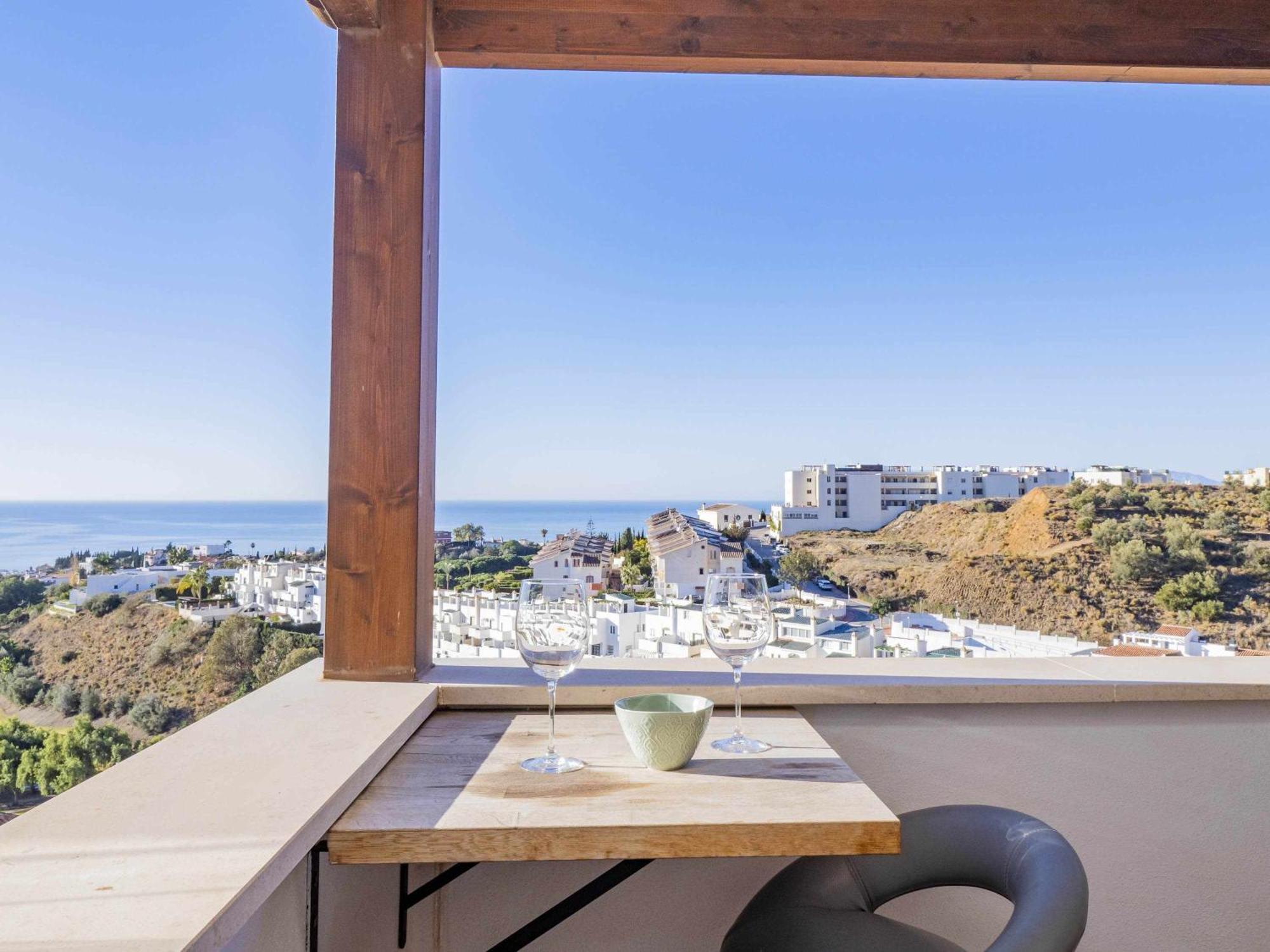 شقة Atico Con Vistas Al Mar Piscina Y Parking مالقة المظهر الخارجي الصورة